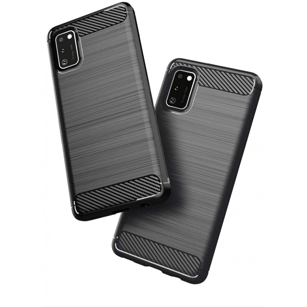 Θήκη Σιλικόνης Carbon Look Για Samsung Galaxy A41 –Μαύρο Θήκες Smartphone