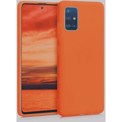 Θήκη Σιλικόνης Slim Fit Για Samsung Galaxy A41 –Πορτοκαλί