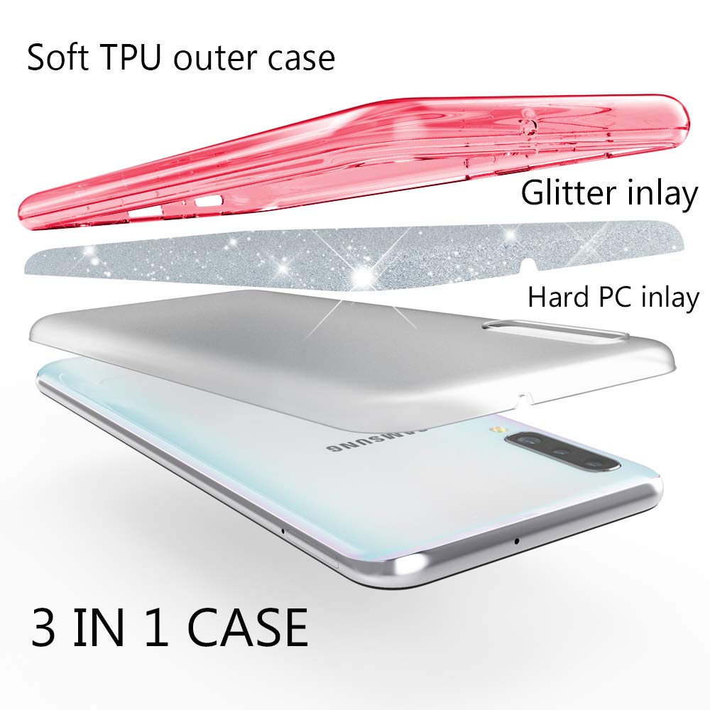 Θήκη Huawei Honor 20 / Nova 5T Glitter Shine Cover Hard -Ροζ Θήκες Smartphone