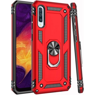 Θήκη Samsung Galaxy A50 / A30s / A50s Rugged Armor Cover -Σκούρο Κόκκινο
