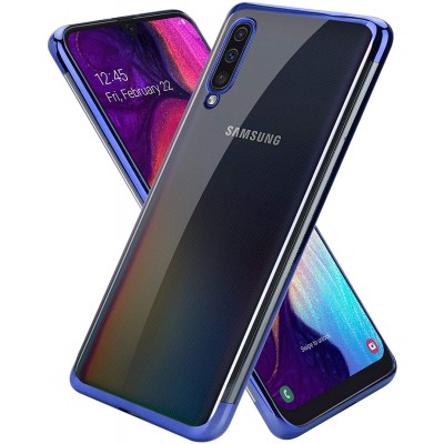 Θήκη Samsung Galaxy A50 / A30s / A50s Σιλικόνης Διάφανη New Electro Tpu-Blue