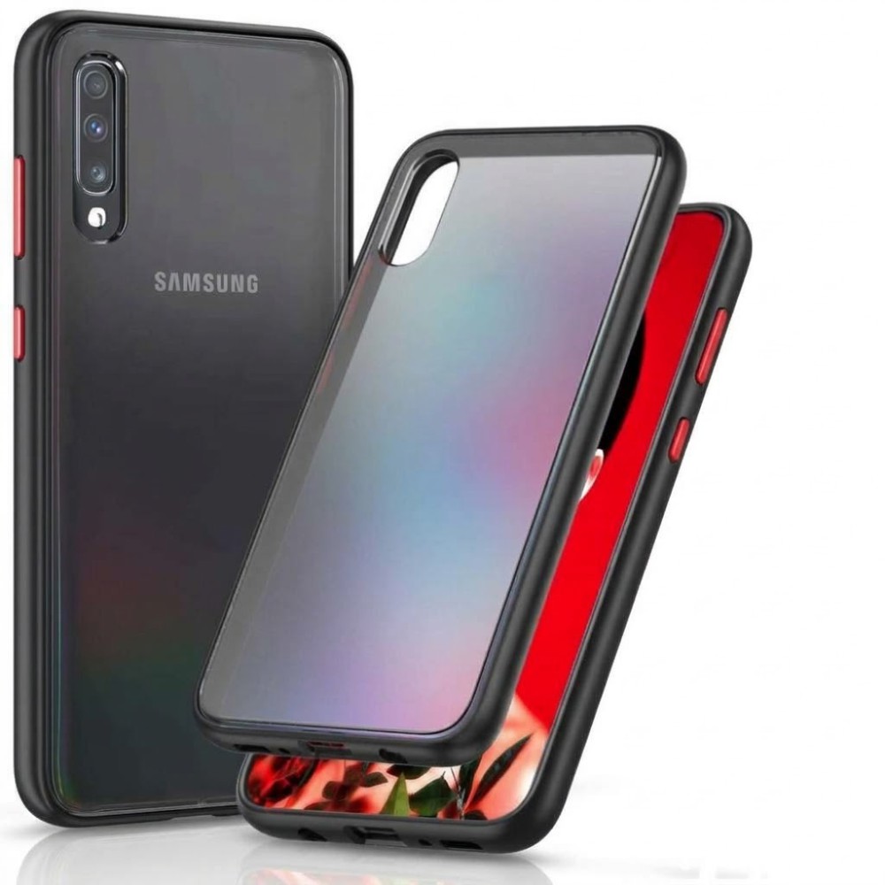 Θήκη Samsung Galaxy A50 / A30s / A50s Translucent Matte Case Shockproof Protective -Black Θήκες Smartphone