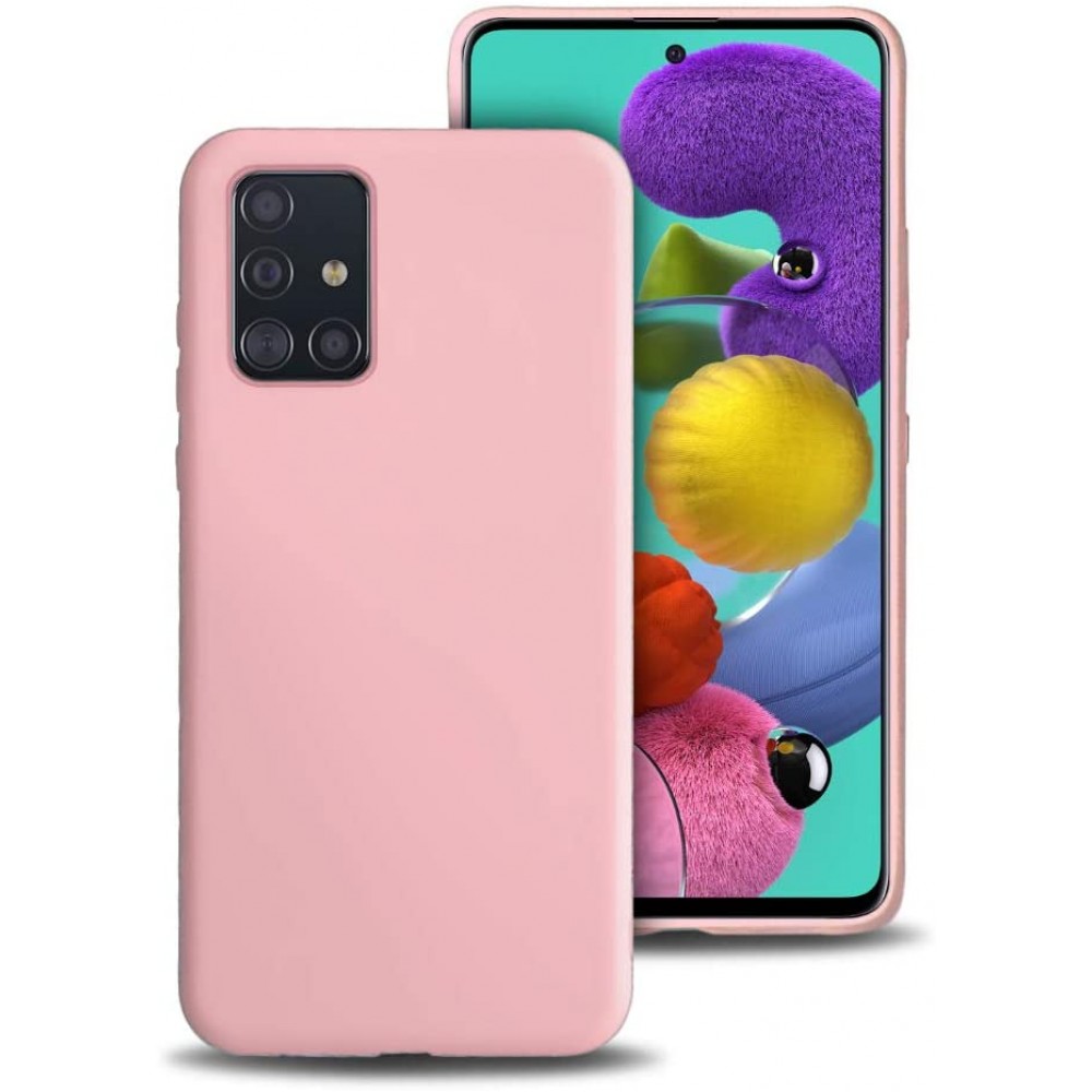 Θήκη Σιλικόνης Για Samsung Galaxy A71 Soft Case 2.0mm –Ροζ Θήκες Smartphone