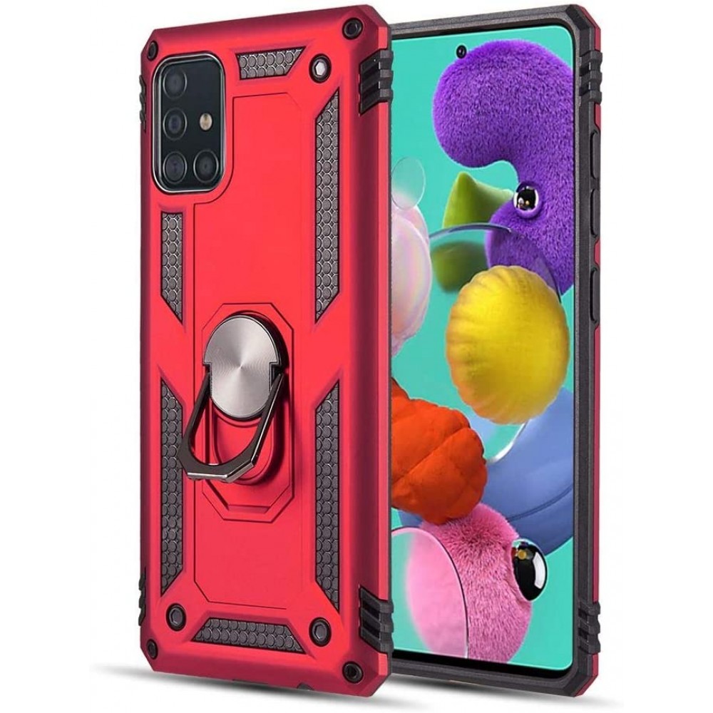 Θήκη Samsung Galaxy A51 Rugged Armor Cover -Σκούρο Κόκκινο Θήκες Smartphone