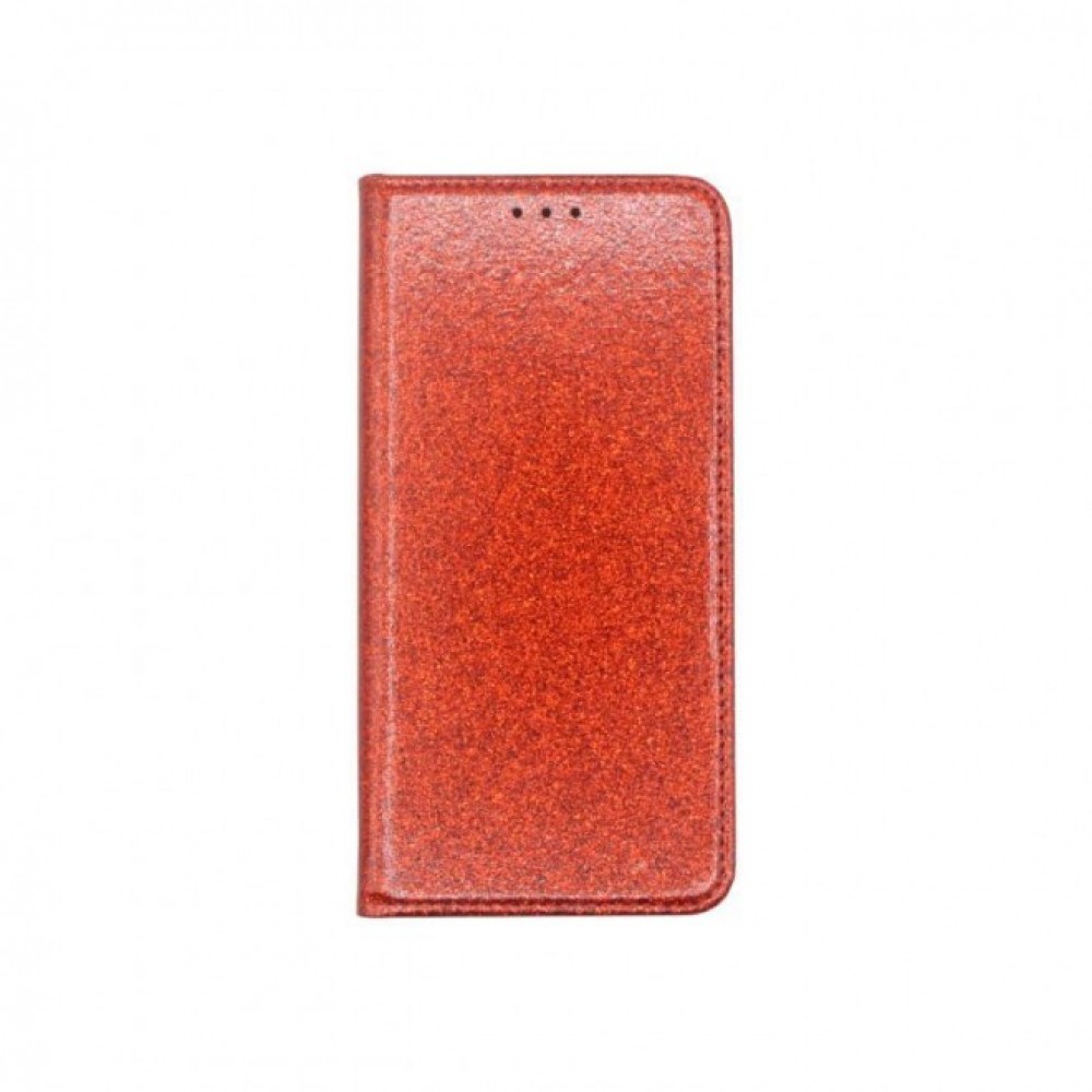 Θήκη Samsung Galaxy A51 Bling Glitter PU Leather Flip Wallet -Red Θήκες Galaxy A51