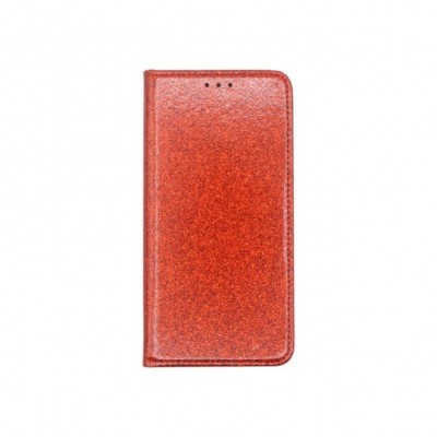 Θήκη Samsung Galaxy A51 Bling Glitter PU Leather Flip Wallet -Red