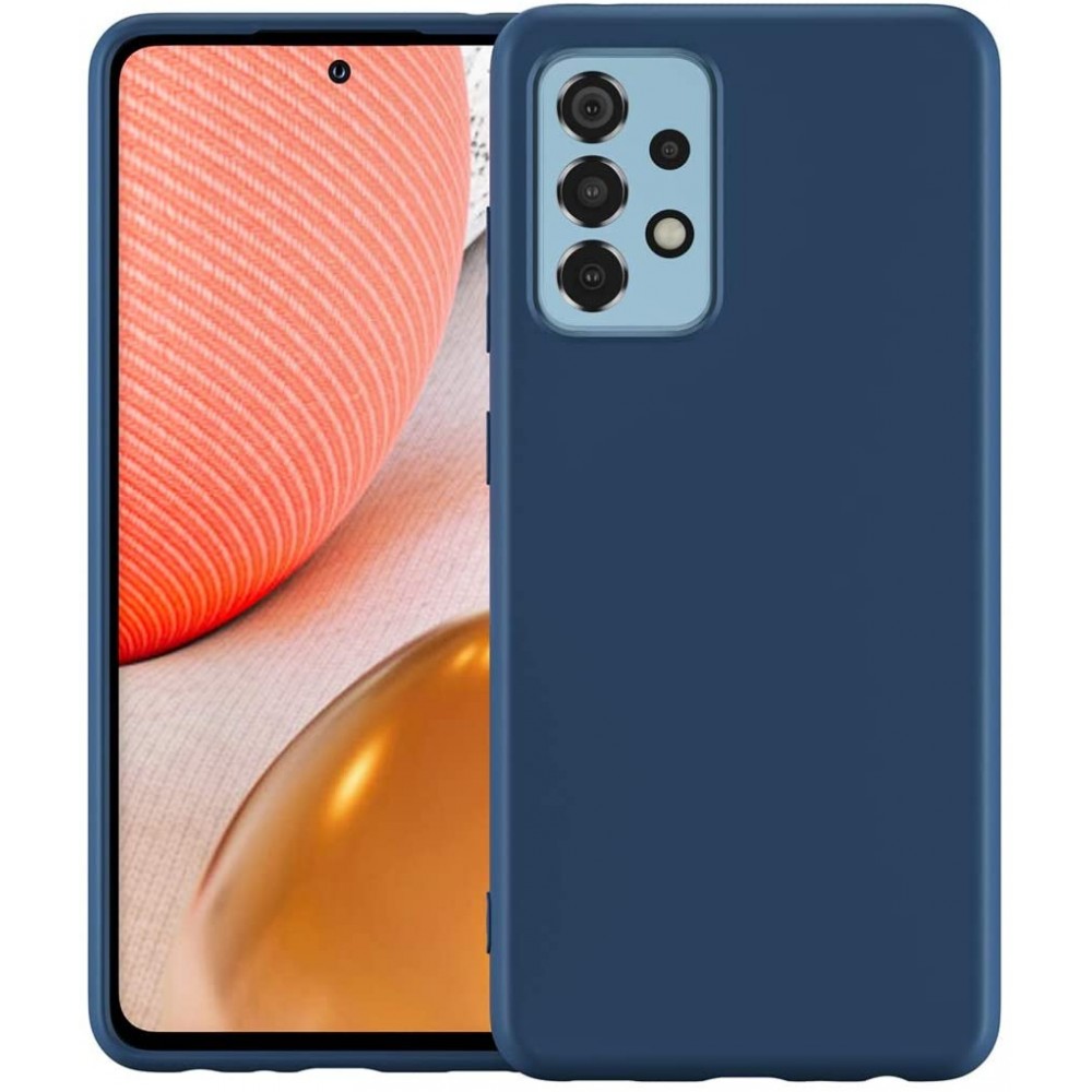Θήκη Σιλικόνης Slim Fit Για Samsung Galaxy A52 / A52s –Σκούρο Μπλε Θήκες Smartphone