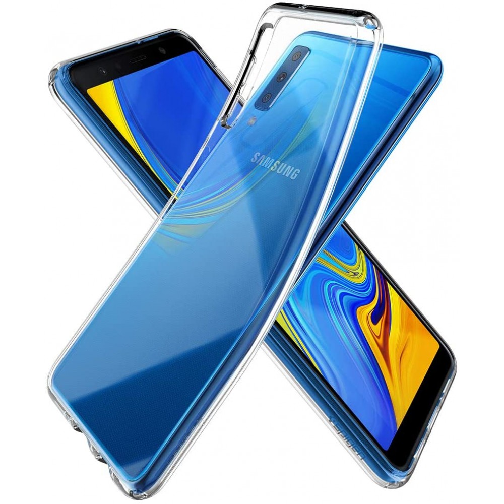 Θήκη Σιλικόνης Slim Fit Για Samsung Galaxy A7 2018 –Διάφανο Θήκες Smartphone