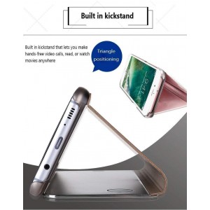 Θήκη Xiaomi Redmi Note 7 / Note 7 Pro Smart Cover Clear View Standing Cover -Gold Θήκες Smartphone
