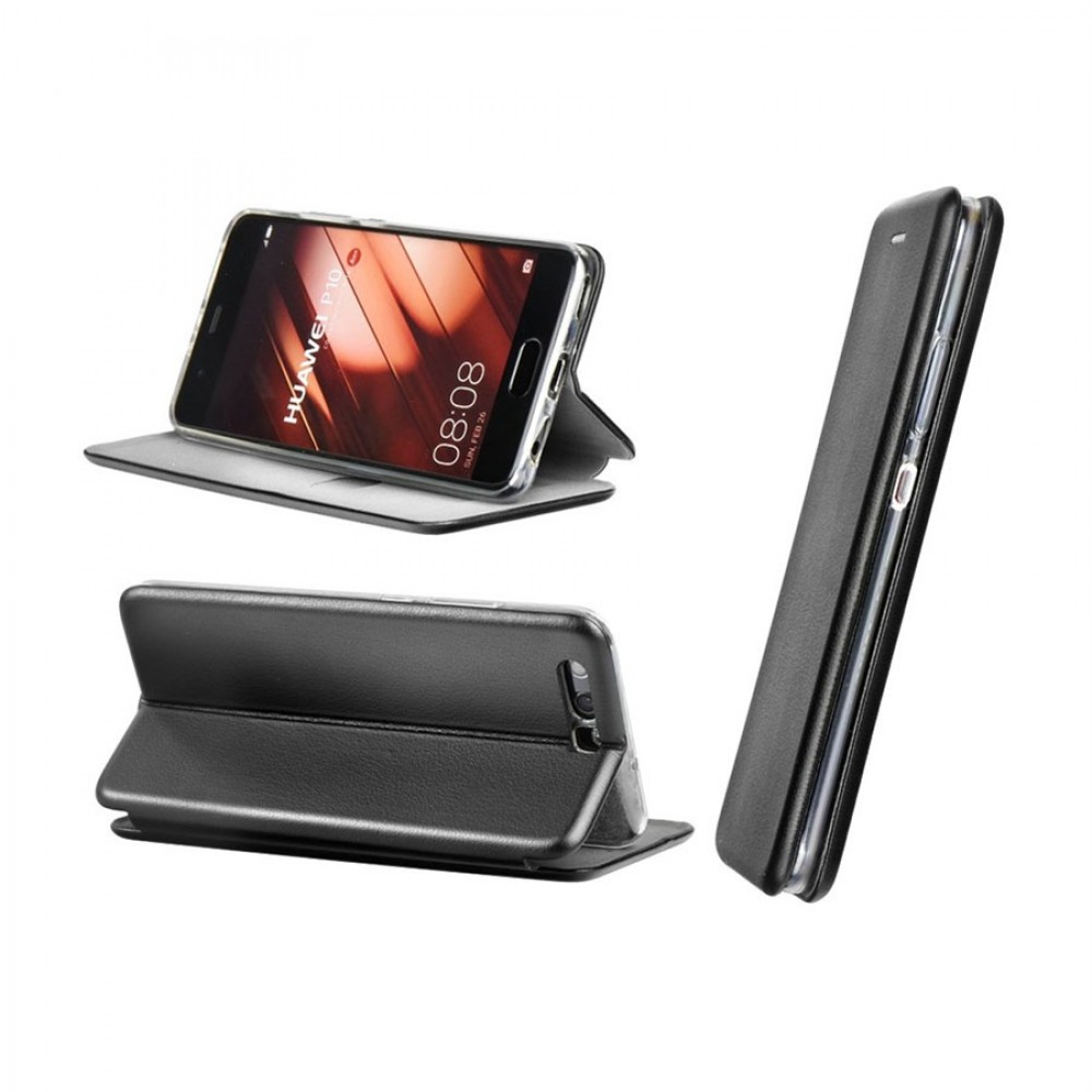 Θήκη Samsung Galaxy A6 2018 Flip Book Smart Magnet Elegance -Μαύρο  Θήκες Smartphone