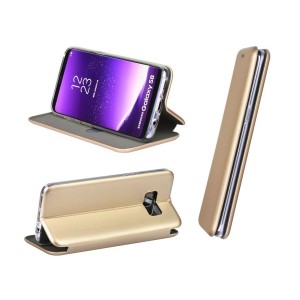 Θήκη Samsung Galaxy A6 2018 Flip Book Smart Magnet Elegance -Gold Θήκες Smartphone