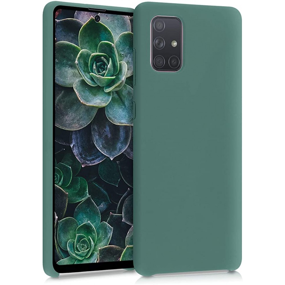 Θήκη Σιλικόνης Slim Fit Για Samsung Galaxy A53 5G –Σκούρο Πράσινο Θήκες Galaxy A53 