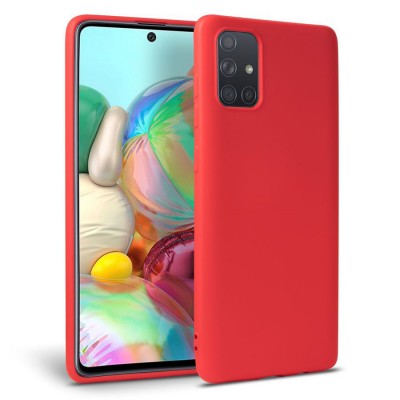 Θήκη Samsung Galaxy A71 Silicone Case Tpu -Red