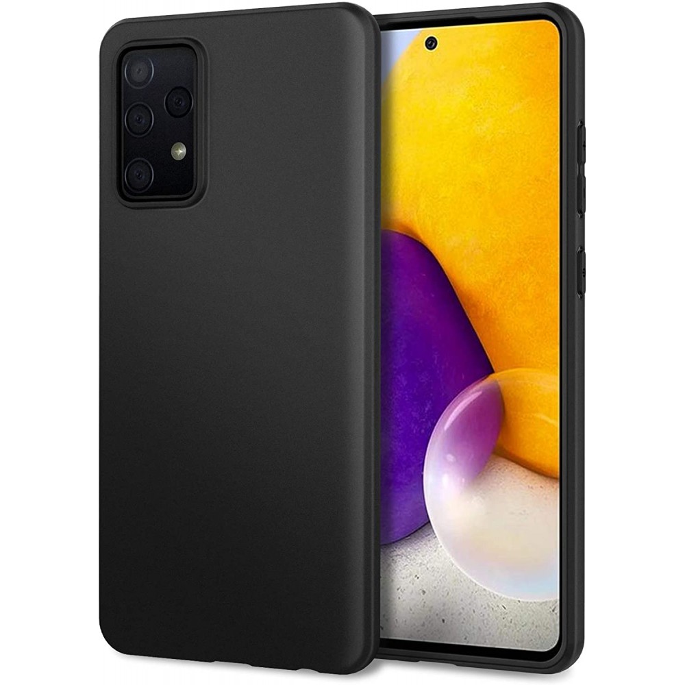 Θήκη Σιλικόνης Slim Fit Για Samsung Galaxy A72 –Μαύρο Θήκες Smartphone