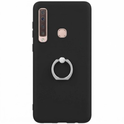 Θήκη Samsung Galaxy A9 2018 / A9s από σκληρό πολυανθρακικό πλαστικό (PC) με stand  -Black
