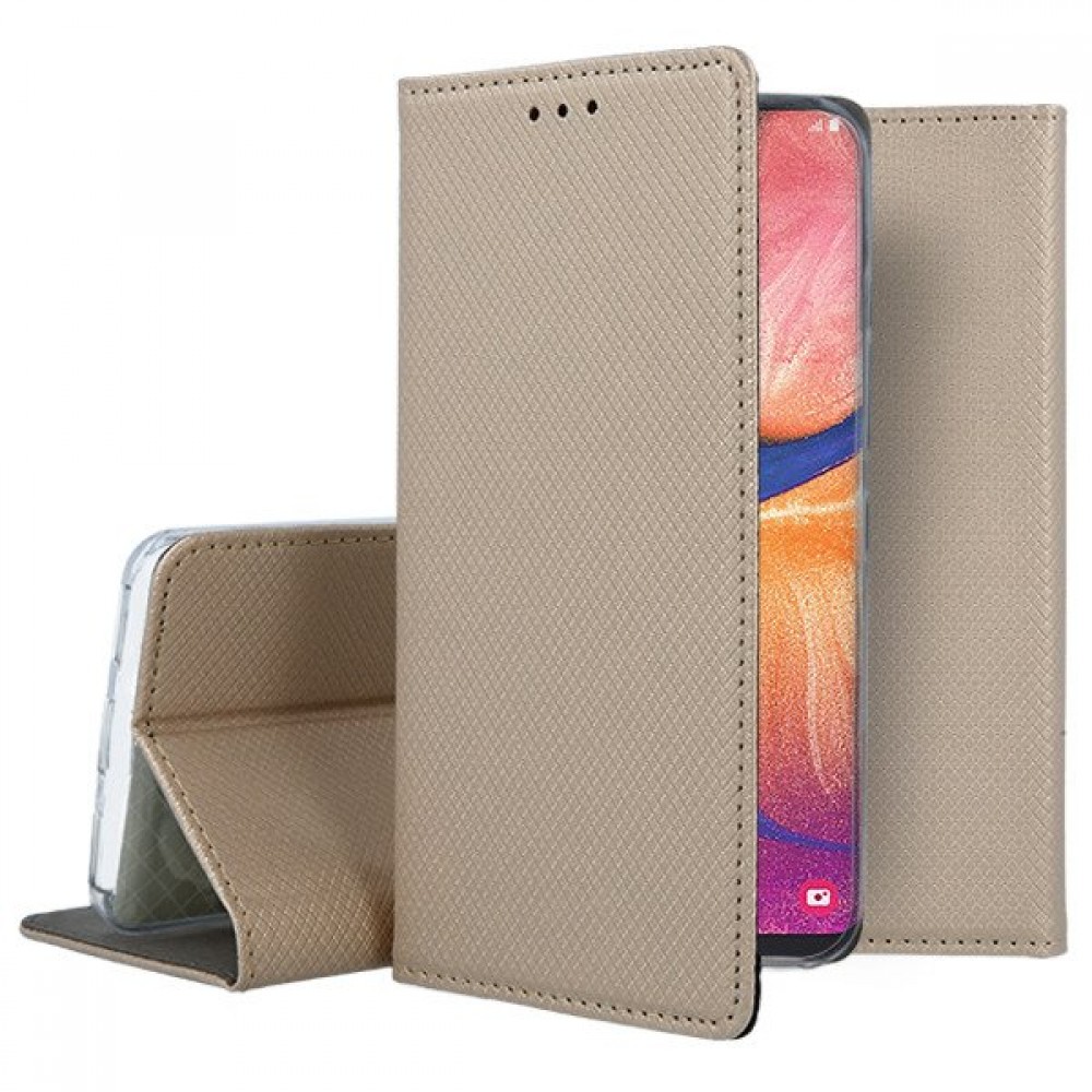 Θήκη Πορτοφόλι Book Case Για Huawei Y6 2019 με Stand -Χρυσό Θήκες Smartphone