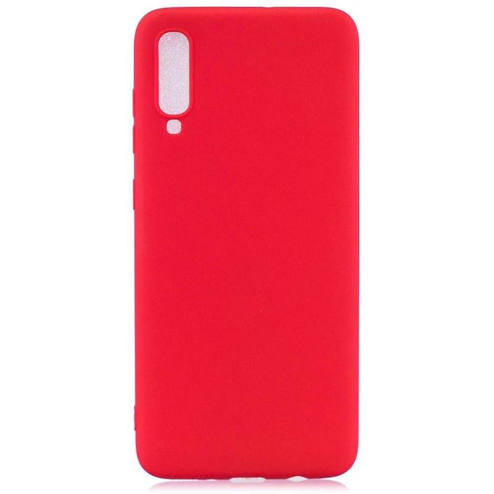 Θήκη Samsung Galaxy A70 Σιλικόνης Slim Fit Silicone Case -Red Θήκες Smartphone