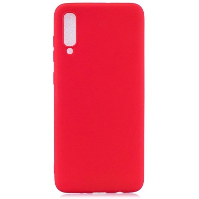 Θήκη Samsung Galaxy A70 Σιλικόνης Slim Fit Silicone Case -Red