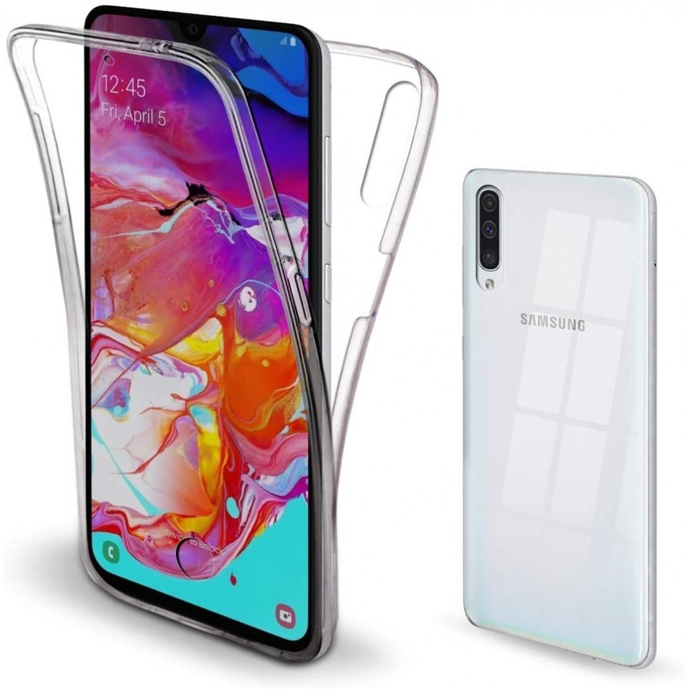Samsung Galaxy A70 Θήκη 360 protection front and back full body- Διάφανη Θήκες Smartphone