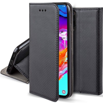 Θήκη Πορτοφόλι Book Case Για Samsung Galaxy A70 με Stand –Μαύρο
