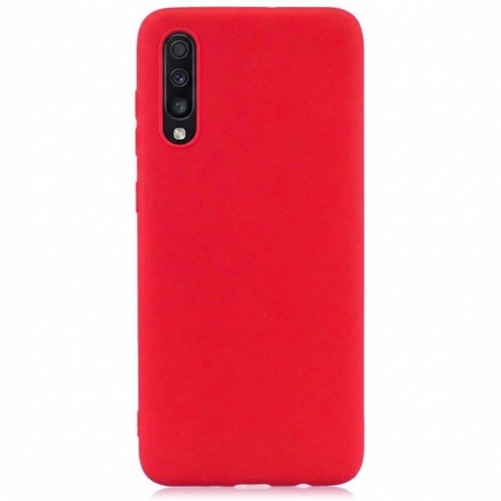 Θήκη Samsung Galaxy A70 Σιλικόνης Slim Fit Silicone Case -Red Θήκες Smartphone