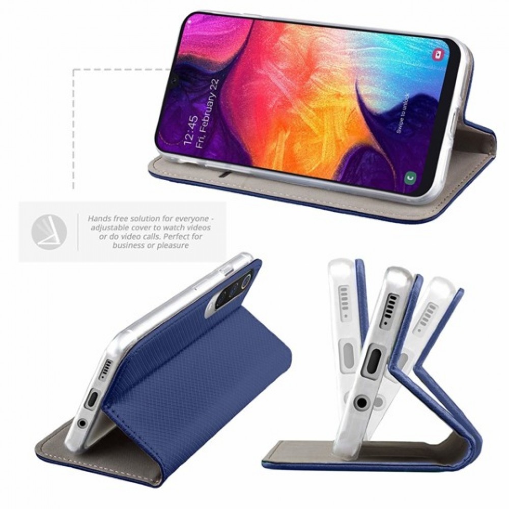 Θήκη Πορτοφόλι Book Case Για Samsung Galaxy A70 με Stand –Μπλε Θήκες Smartphone