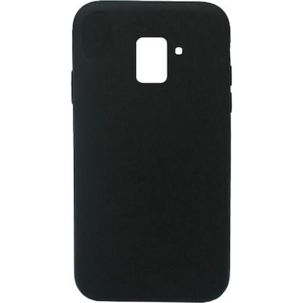 Θήκη Samsung Galaxy A8 Plus 2018 Σιλικόνης Tpu Litchi  -Μαύρο Θήκες Smartphone