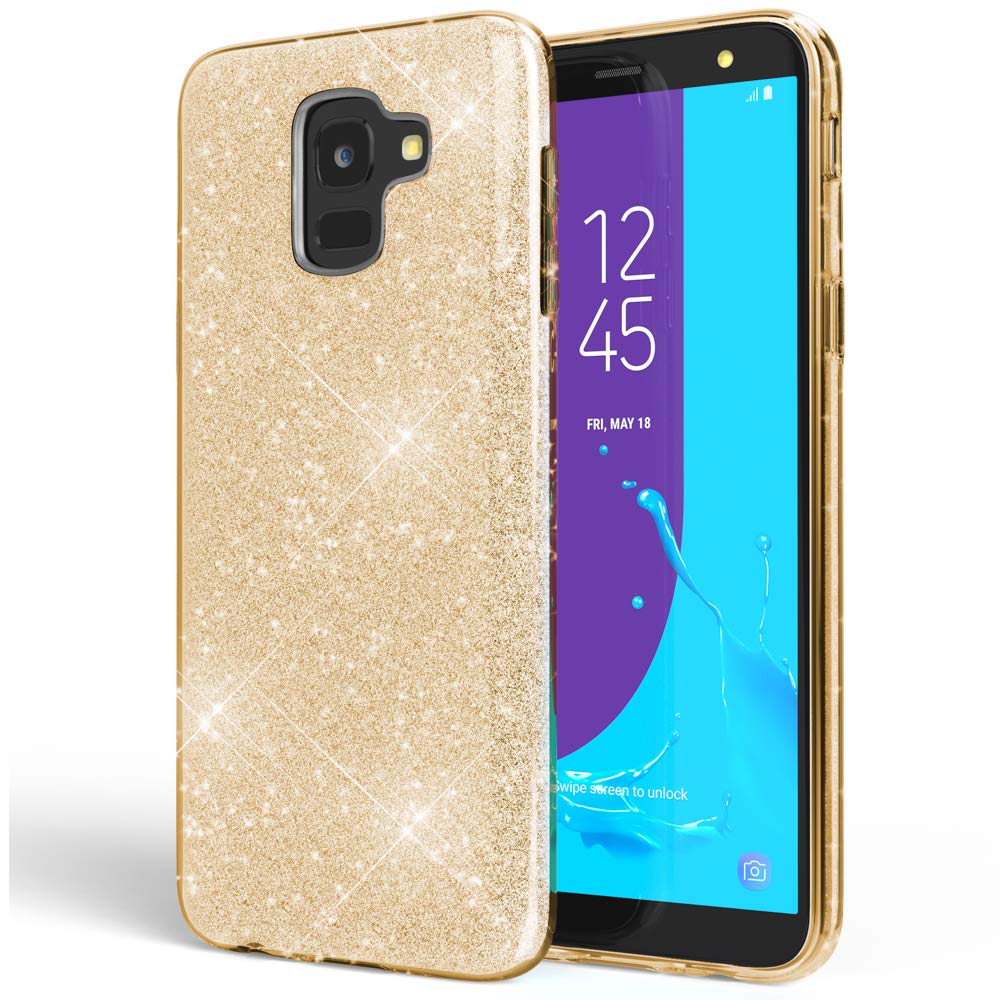 Θήκη Samsung Galaxy J6 2018 Forcell Glitter Shine Cover Hard Case -Χρυσό Θήκες Smartphone