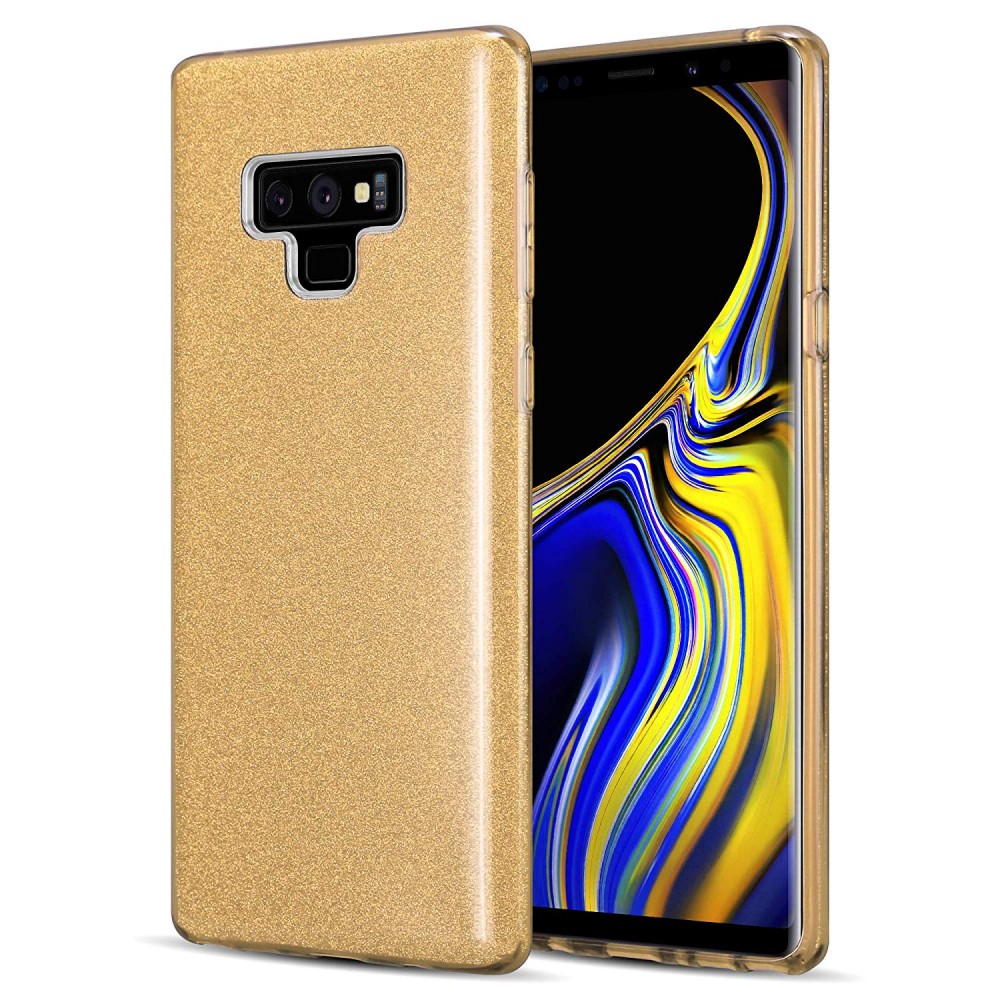 Θήκη Samsung Galaxy Note 9 Glitter Shine Cover Hard -Χρυσό Θήκες Smartphone