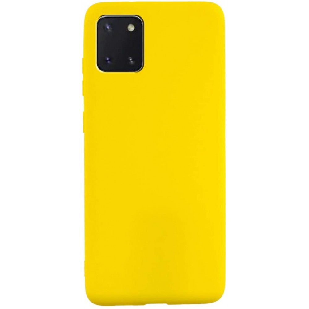 Θήκη Σιλικόνης Για Samsung Galaxy Note 10 Lite / A81 Soft Case 2.0mm –Κίτρινο Θήκες Smartphone