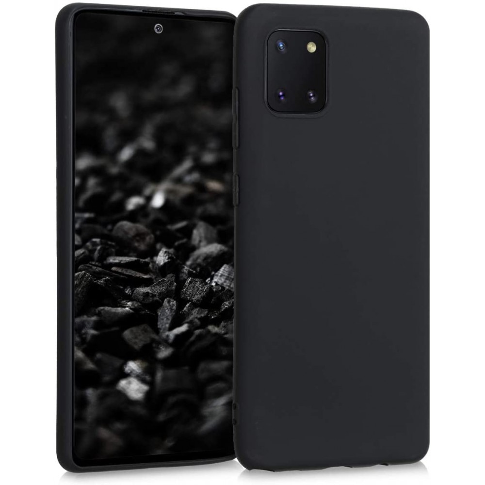 Θήκη Σιλικόνης Slim Fit Για Samsung Galaxy Note 10 Lite / A81 –Μαύρο Matte Θήκες Smartphone