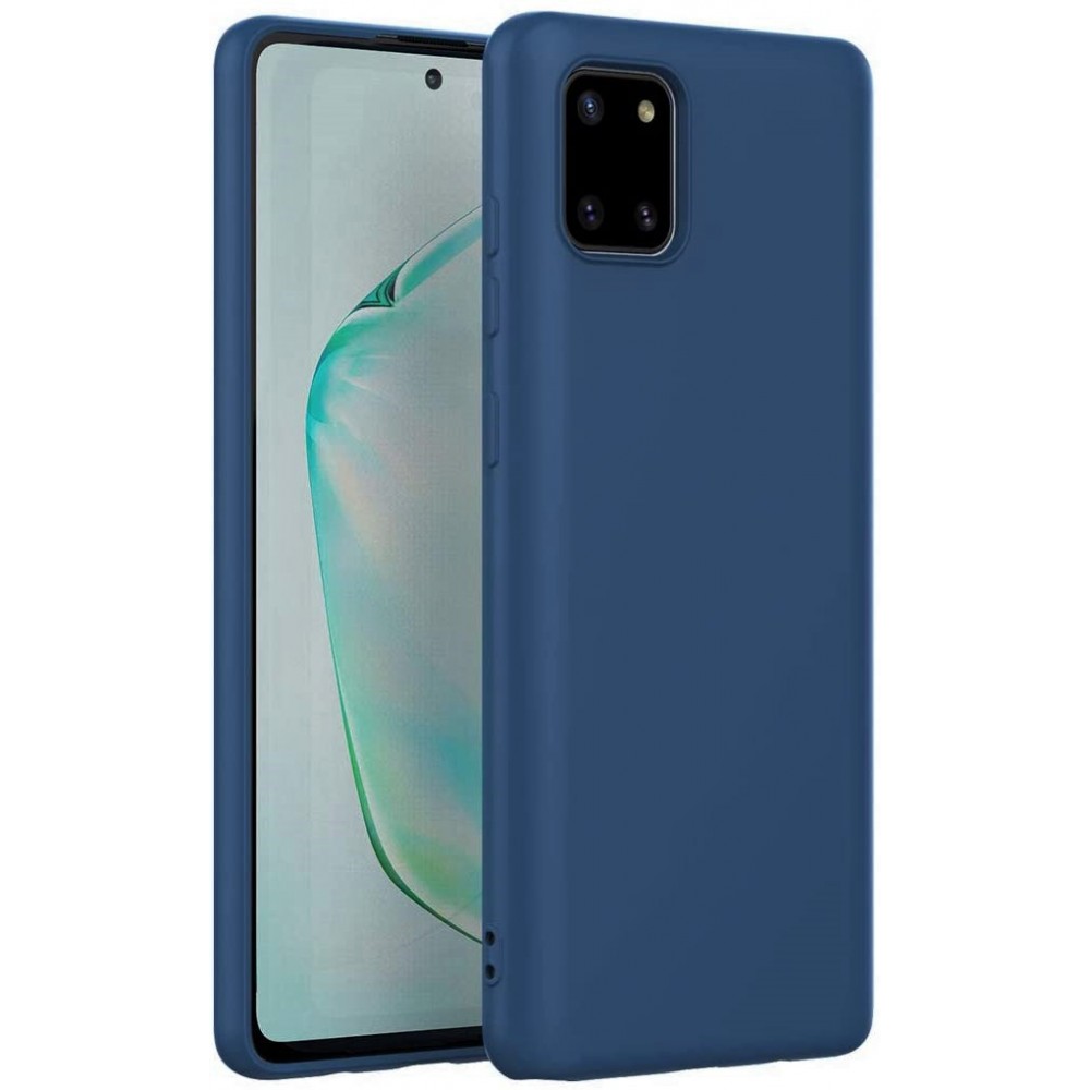 Θήκη Σιλικόνης Για Samsung Galaxy Note 10 Lite / A81 Soft Case 2.0mm –Σκούρο Μπλε Θήκες Smartphone