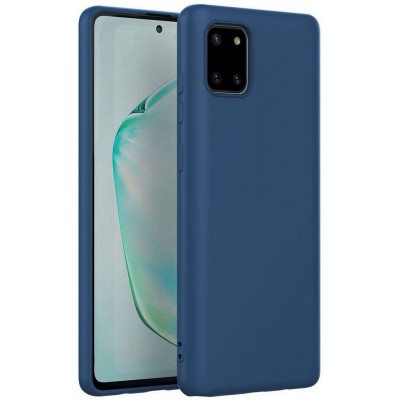 Θήκη Σιλικόνης Για Samsung Galaxy Note 10 Lite / A81 Soft Case 2.0mm –Σκούρο Μπλε