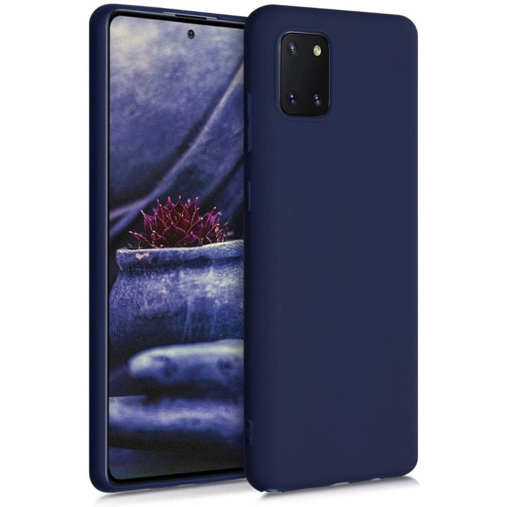 Θήκη Σιλικόνης Slim Fit Για Samsung Galaxy Note 10 Lite / A81 –Σκούρο Μπλε Θήκες Smartphone