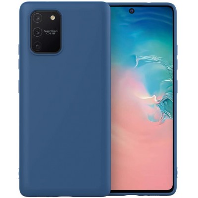 Θήκη Samsung Galaxy A91 Silicone Case Tpu -Blue Matte