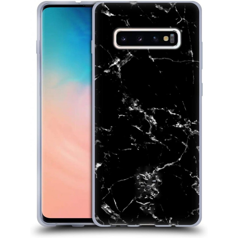 Θήκη Samsung Galaxy S10  Slim Fit TPU Case Θήκη Σιλικόνης  Marble Black Θήκες Smartphone