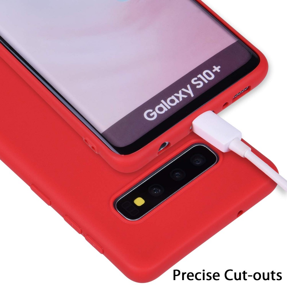 Θήκη Σιλικόνης Για Samsung Galaxy S10 Plus Soft Case 2.0mm –Κόκκινο Θήκες Smartphone