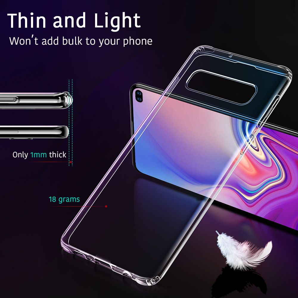 Θήκη Samsung Galaxy S10 Plus Slim Fit TPU Case Σιλικόνης -Διάφανη  Θήκες Smartphone