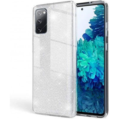 Θήκη Samsung Galaxy S20 FE Glitter Shine Cover Hard -Silver