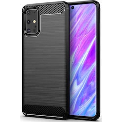 Θήκη Σιλικόνης Carbon Look Για Samsung Galaxy S20 Plus –Μαύρο