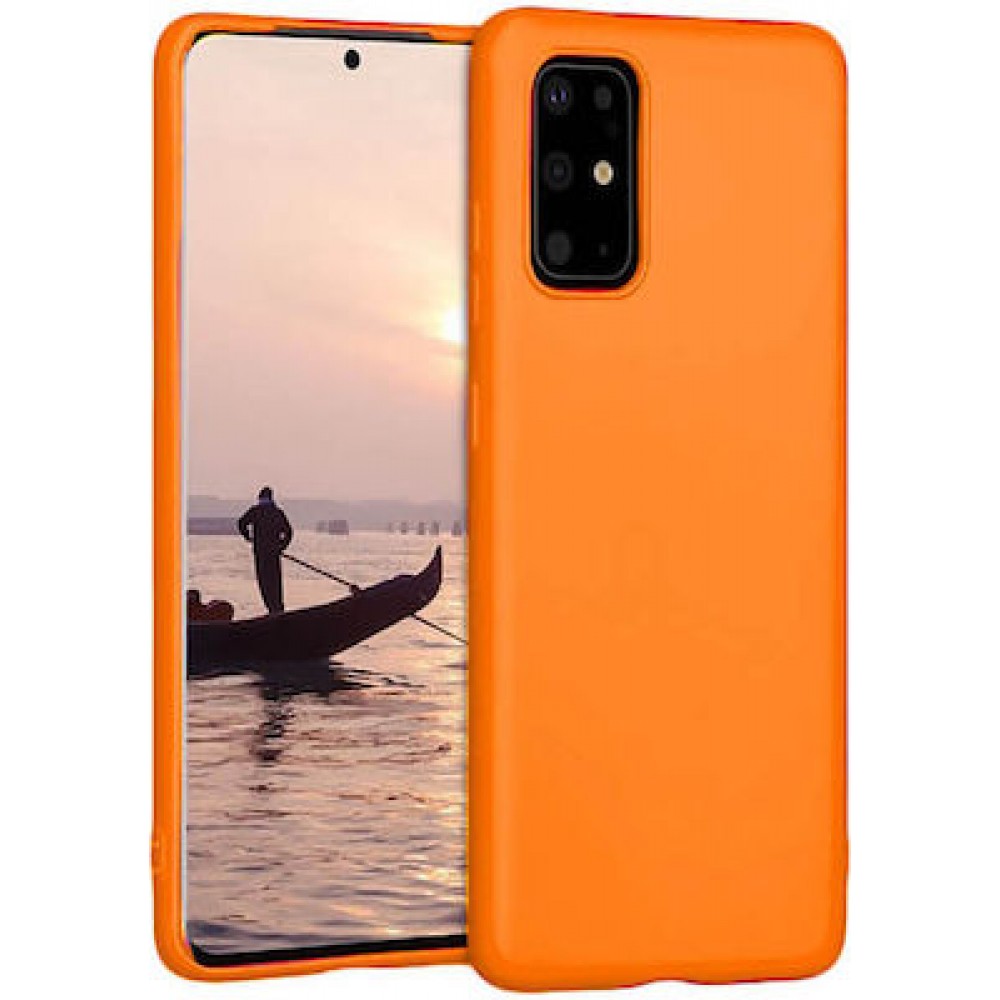 Θήκη Σιλικόνης Slim Fit Για Samsung Galaxy S20 Plus –Πορτοκαλί Θήκες Galaxy S20 Plus