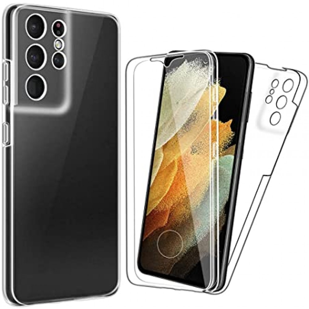 Samsung Galaxy S21 Θήκη 360 protection front and back full body- Διάφανη Θήκες Smartphone