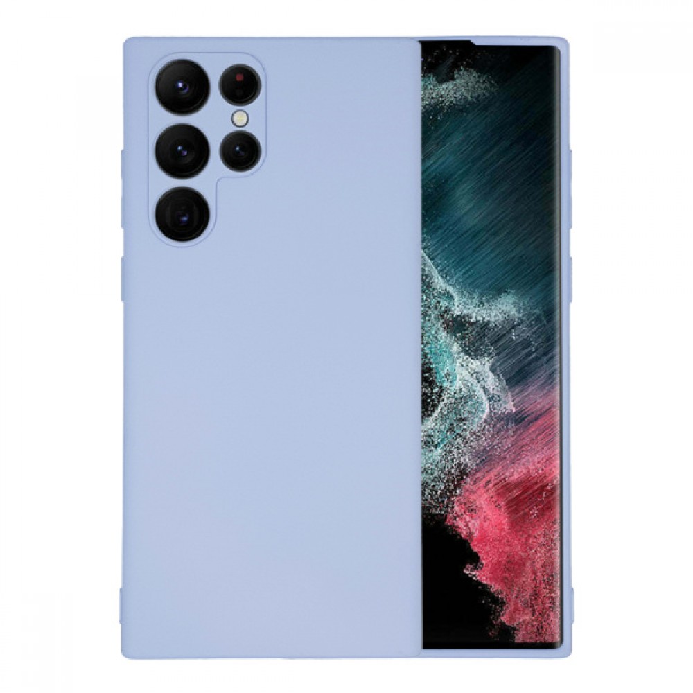 Θήκη Σιλικόνης Για Samsung Galaxy S22 Ultra Soft Case 2.0mm –Λιλά Θήκες Smartphone
