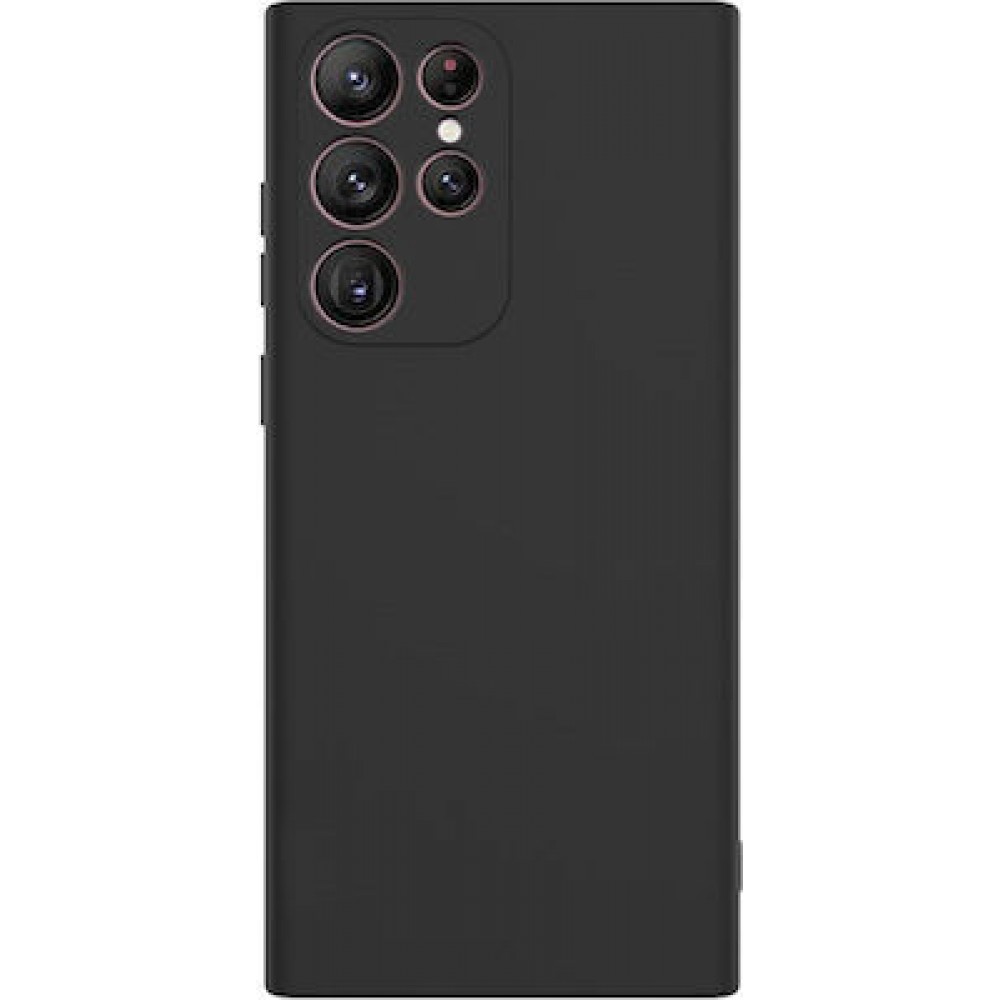 Θήκη Σιλικόνης Για Samsung Galaxy S22 Ultra Soft Case 2.0mm –Μαύρο Θήκες Galaxy S22 Ultra