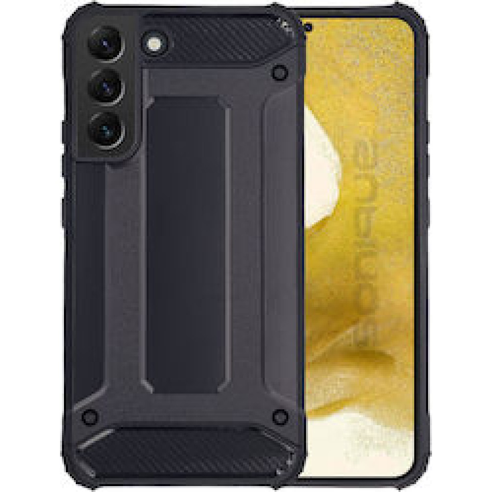Θήκη Samsung Galaxy S22 Terrapin Armor Με Carbon Design –Μαύρο Θήκες Galaxy S22