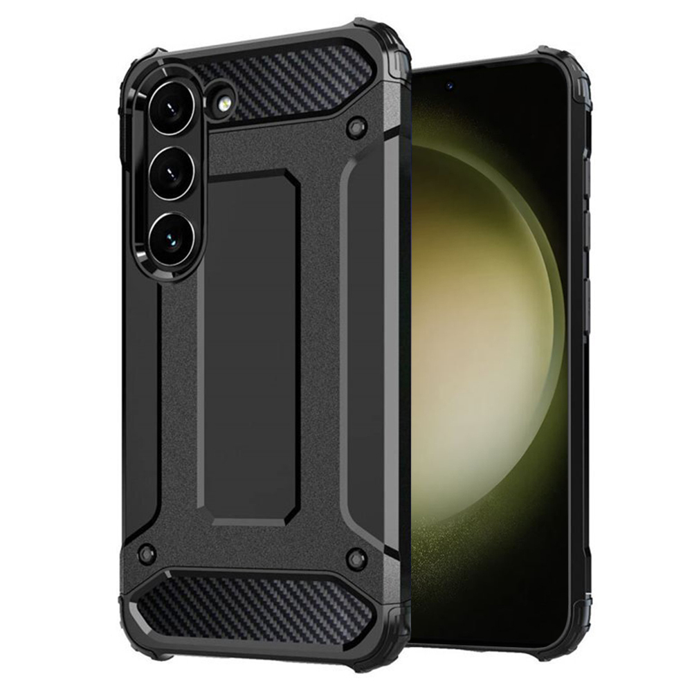 Θήκη Samsung Galaxy S23 Plus 5G Terrapin Armor Με Carbon Design –Μαύρο Θήκες Galaxy S23 Plus 5G