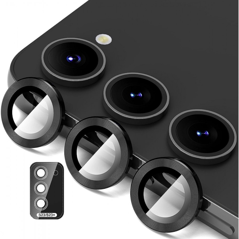 Προστατευτικό Κάμερας Full Cover Για Samsung Galaxy S23 Plus 5G –Μαύρο Samsung Προστασία Οθόνης 