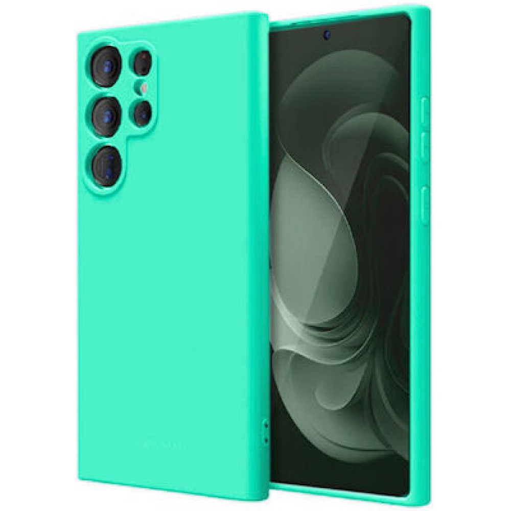 Θήκη Σιλικόνης Για Samsung Galaxy S23 Ultra 5G Soft Case 2.0mm –Τιρκουάζ Θήκες Smartphone