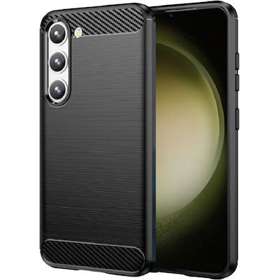 Θήκη Σιλικόνης Carbon Look Για Samsung Galaxy S23 5G –Μαύρο