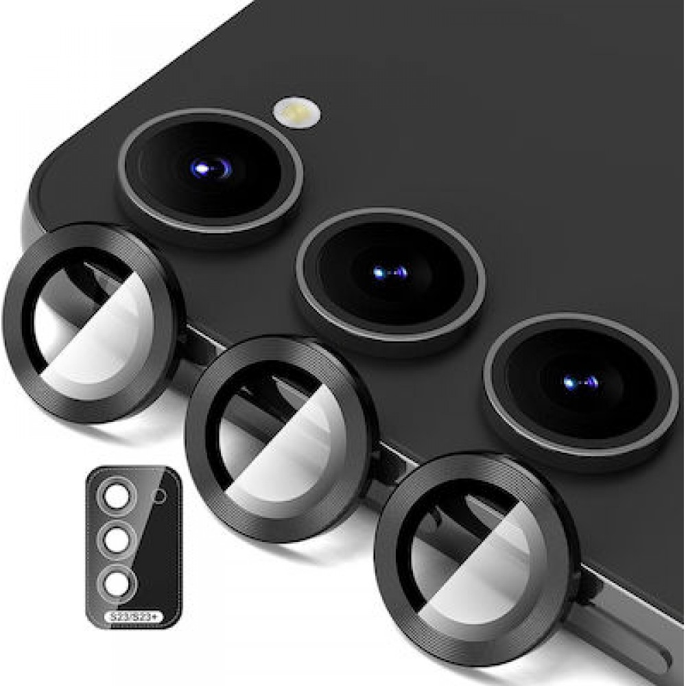 Προστατευτικό Κάμερας Full Cover Για Samsung Galaxy S23 5G –Μαύρο Samsung Προστασία Οθόνης 